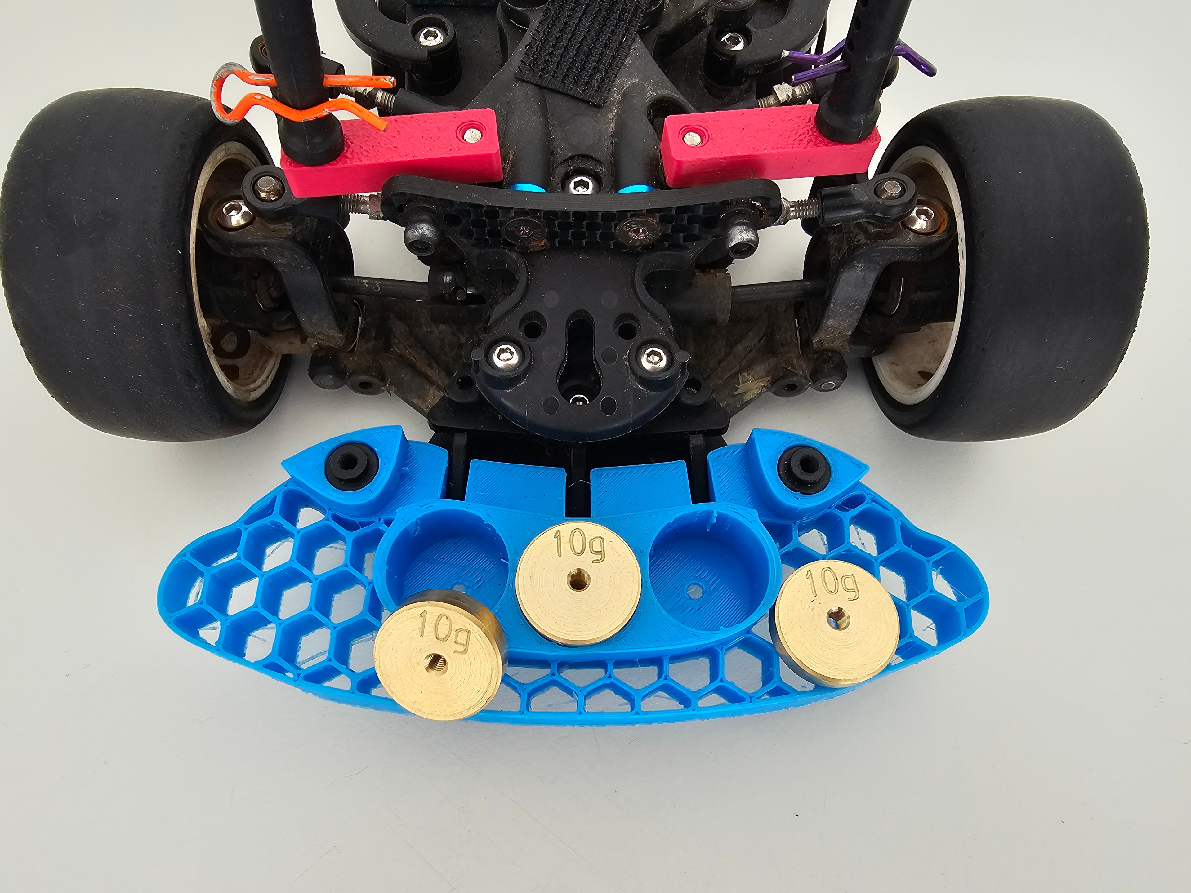 Tamiya M07 Weighted TPU Front Bumper V2 90g (9x10g)